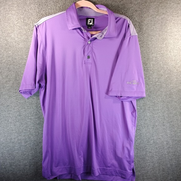 FootJoy Other - FootJoy Golf Shirt Polo Mens Medium Purple Performance Logo The Ridge